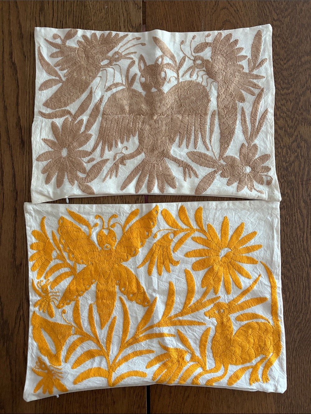 Mexican Embroidered Cotton Pillow Case Cover